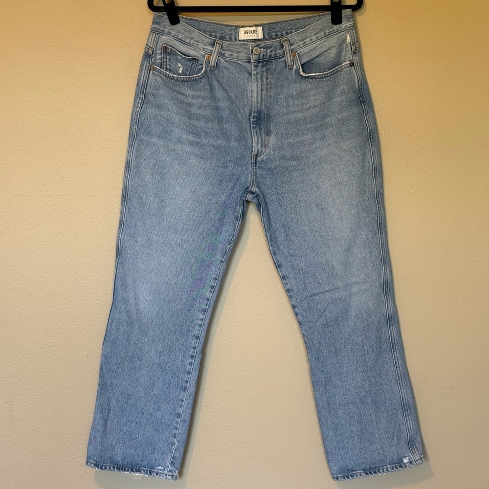 AGOLDE Women’s 90s Pinch Waist High-Rise Straight Leg Jeans, Size 32 - Picture 2 of 10